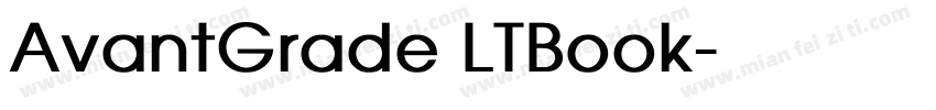 AvantGrade LTBook字体转换